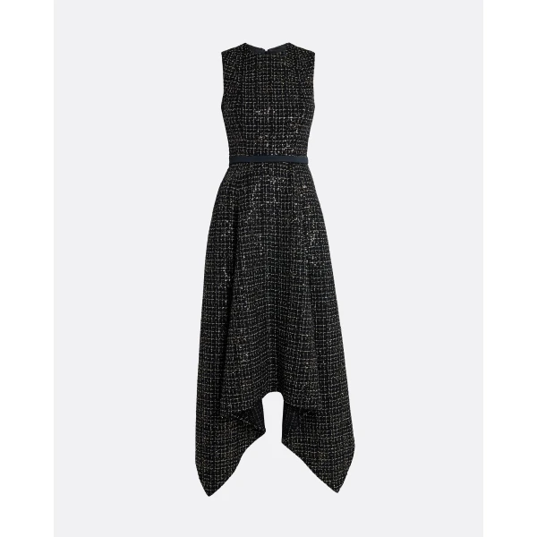 Safiyaa Okimi Dress in Black & Gold, view 10