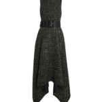 Okimi Dress in Black & Gold