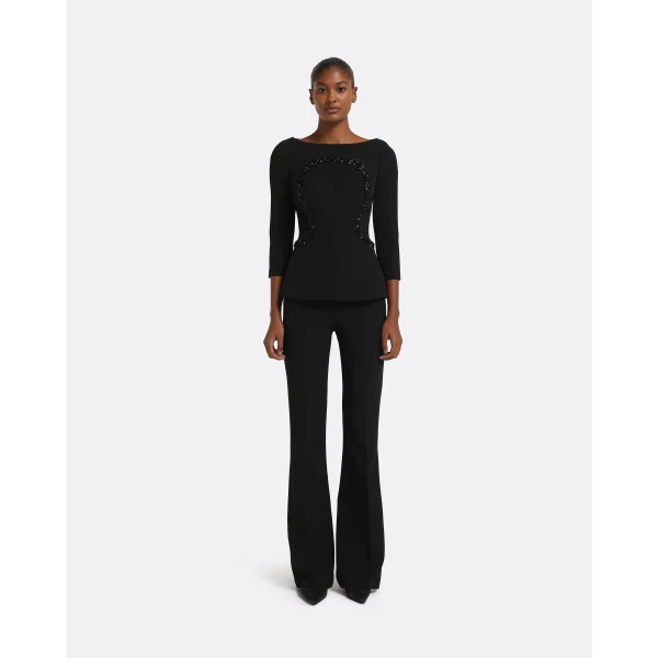 Safiyaa Rhys Top in Black, view 5