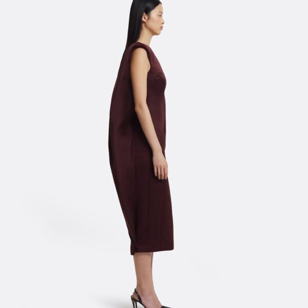 Rika Midi Dress in Wine - Image 5