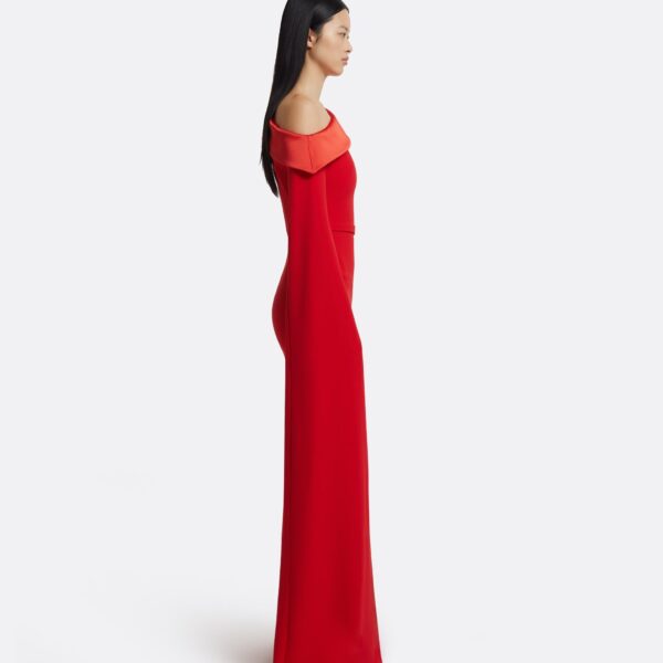 Rinoa Long Dress in Cherry Red - Image 5