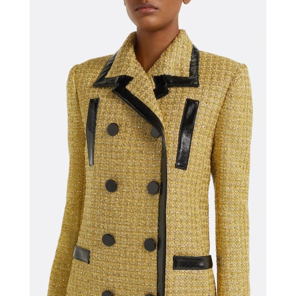 Safiyaa River Jacket in Yellow Gold, view 4
