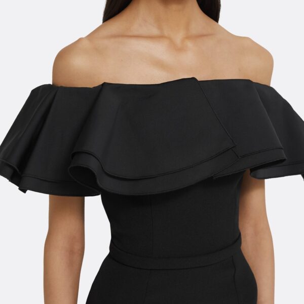 Ryan Long Dress in Black - Image 4