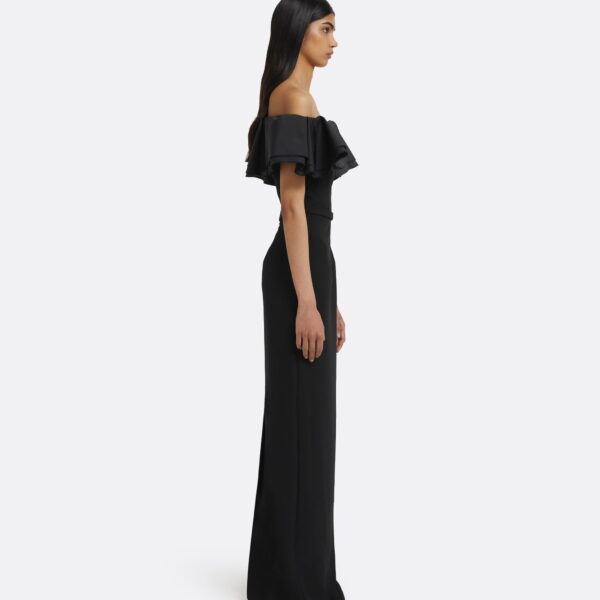 Ryan Long Dress in Black - Image 5