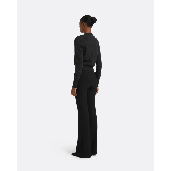 Safiyaa Selen Cardigan in Black Melange, view 3
