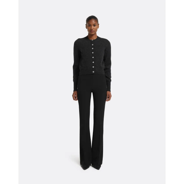 Safiyaa Selen Cardigan in Black Melange, view 5