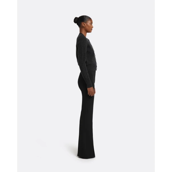 Safiyaa Selen Cardigan in Black Melange, view 6