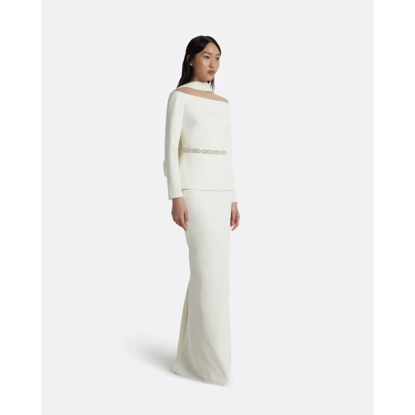 Safiyaa Sidha Skirt in Ivory, view 2