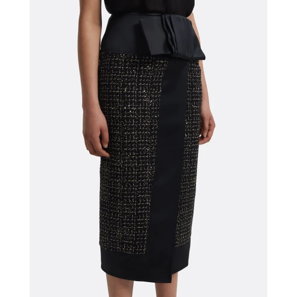 Safiyaa Suki Skirt in Black & Gold, view 4
