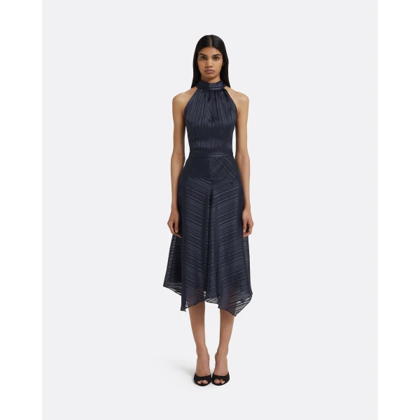 Safiyaa Sunny Midi Dress in Navy, view 2
