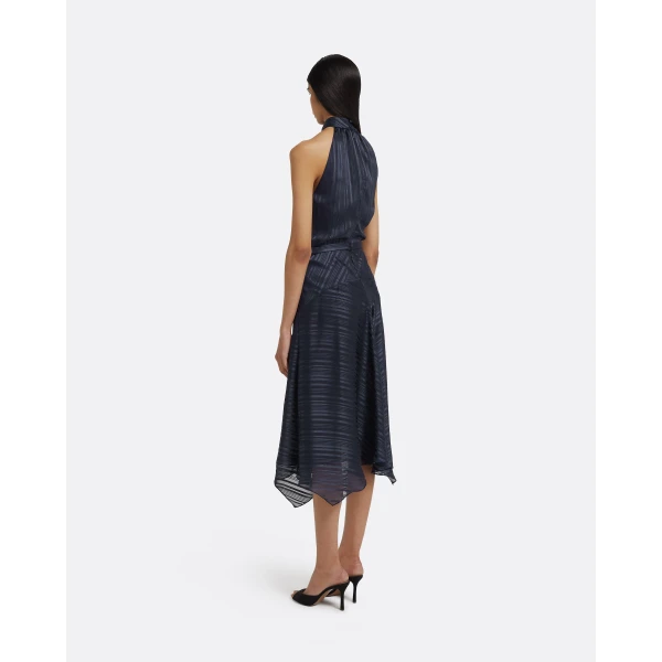 Safiyaa Sunny Midi Dress in Navy, view 3