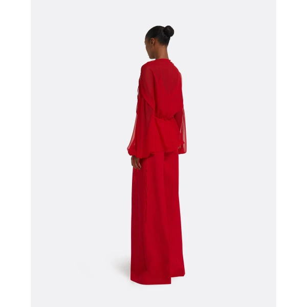 Safiyaa Tanner Trousers in Crimson, view 3