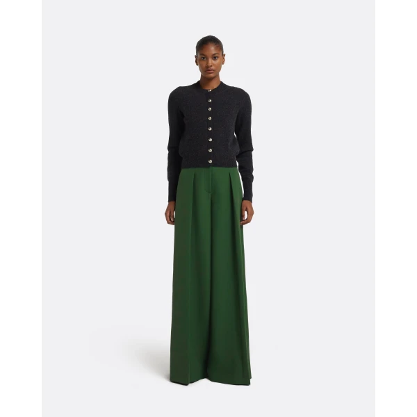 Safiyaa Tanner Trousers in Moss Green, view 2