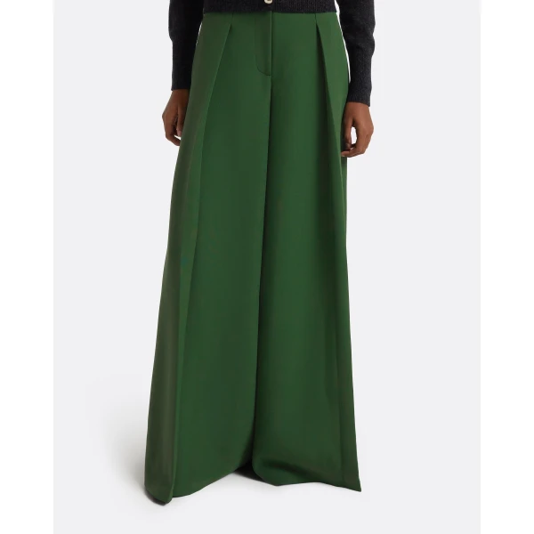 Safiyaa Tanner Trousers in Moss Green, view 4