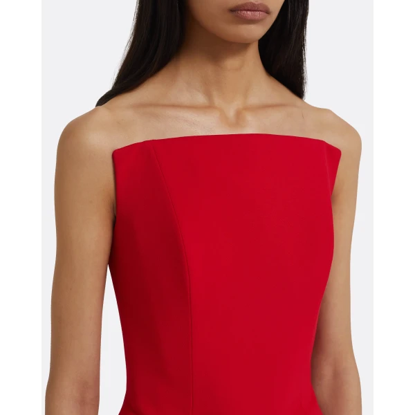 Safiyaa Tegan Midi Dress in Crimson, view 4