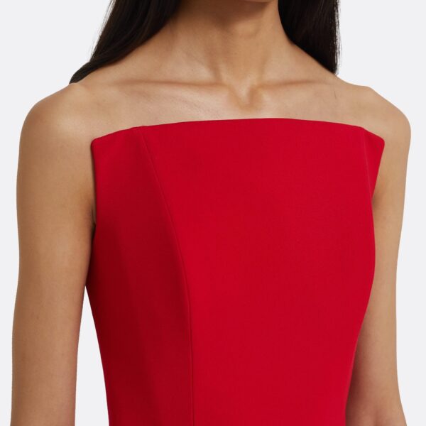 Tegan Midi Dress in Crimson - Image 4
