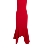 Tegan Midi Dress in Crimson