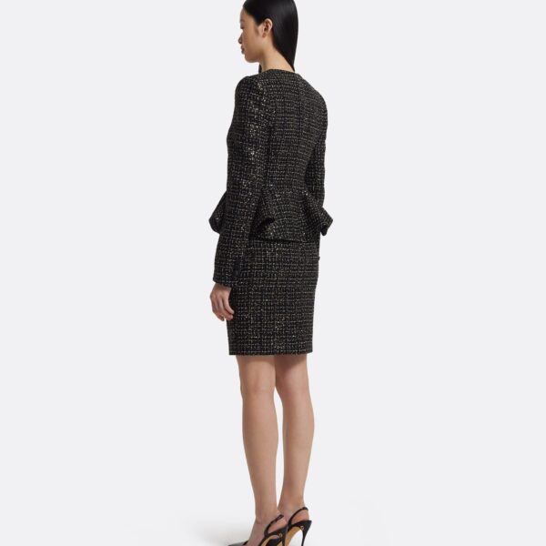 Tomomi Jacket in Black & Gold with Black Pearl - Image 4