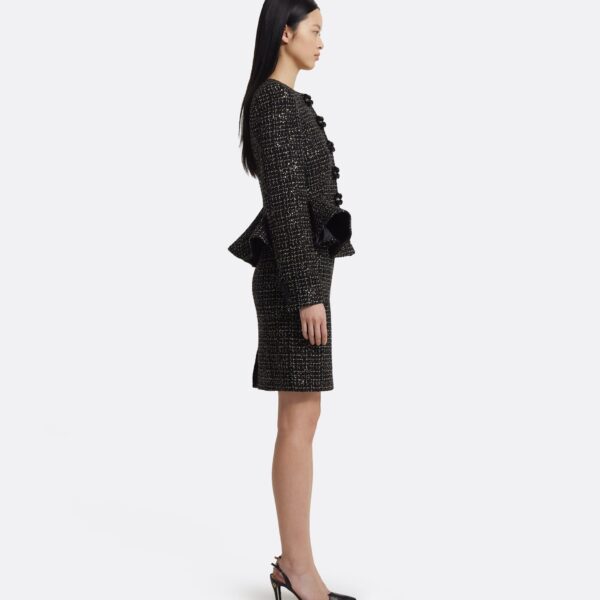 Tomomi Jacket in Black & Gold with Black Pearl - Image 6