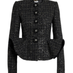 Tomomi Jacket in Black & Gold with Black Pearl