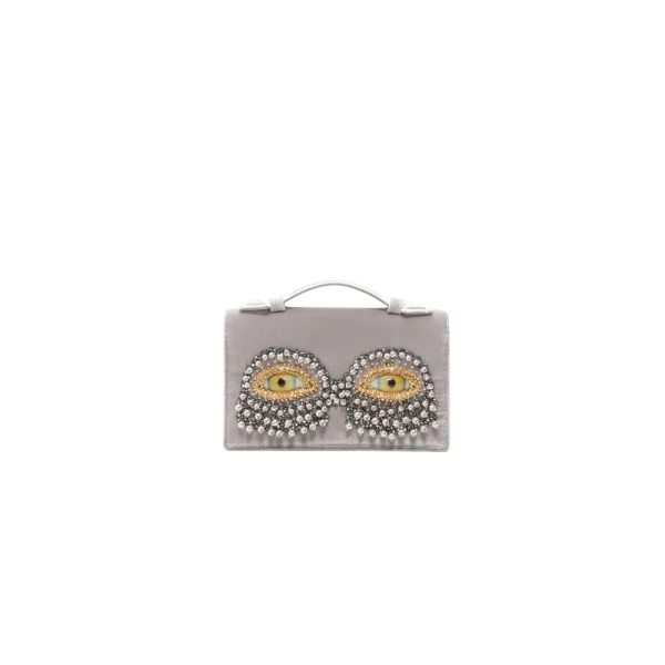Schiaparelli Eyes Velvet Clutch