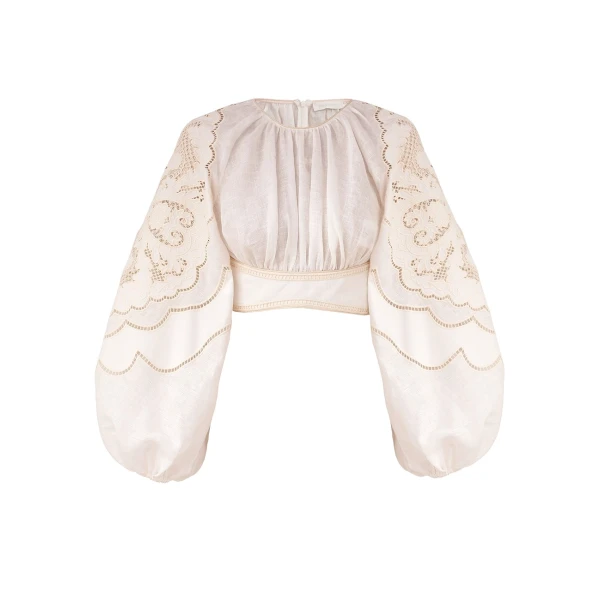 Elevate your elegance in this Zimmermann Tops   from the 2025 resort wear edit