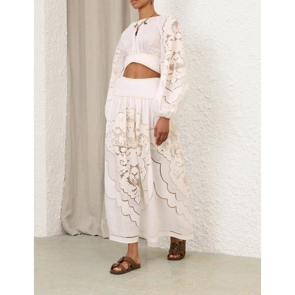 Elevate your elegance in this Zimmermann Skirts   from the 2025 resort wear edit