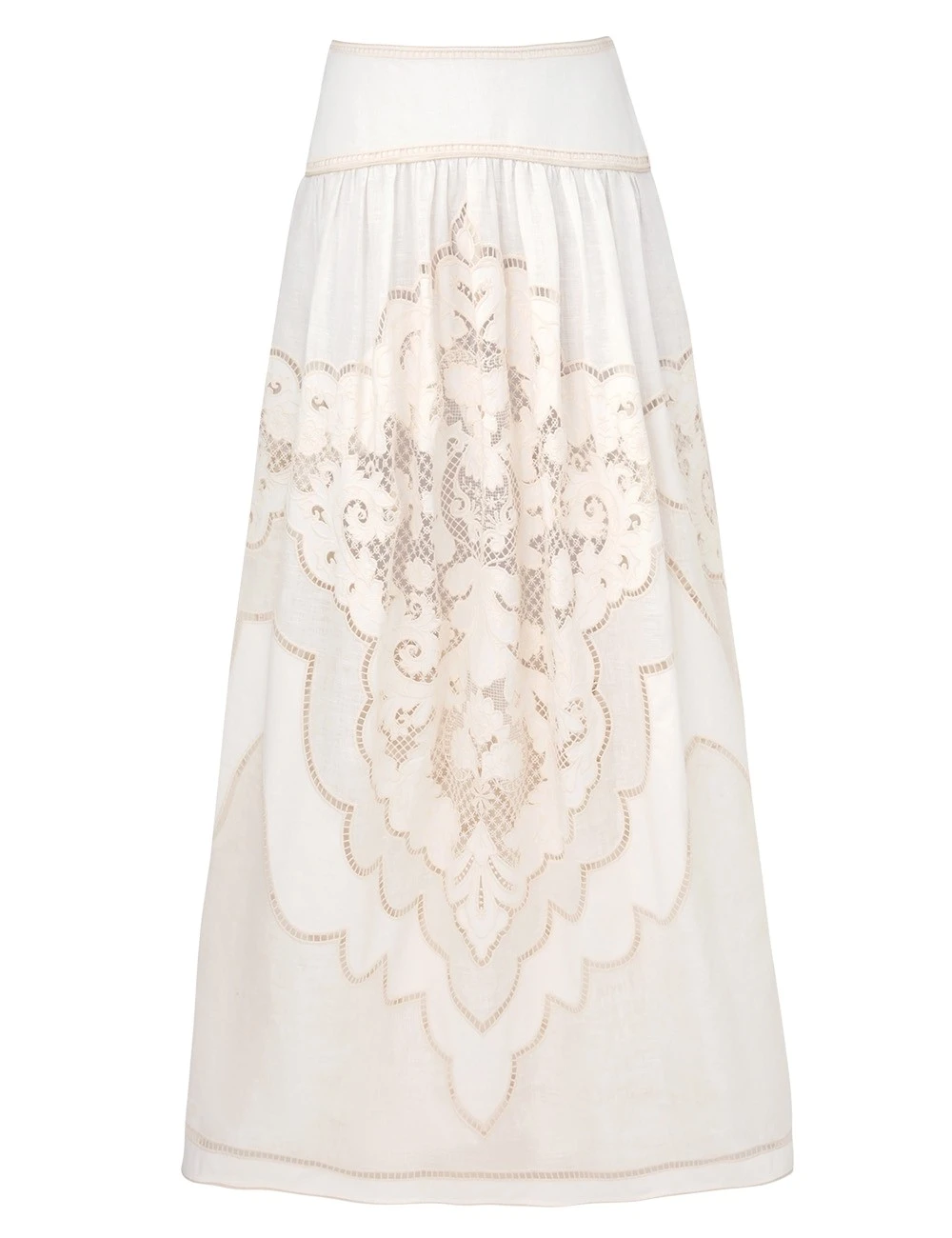 Zimmermann-Daylight-Maxi-Skirt-2025-coveti65580_nobg Elevate your elegance in this Zimmermann Skirts from the 2025 resort wear edit