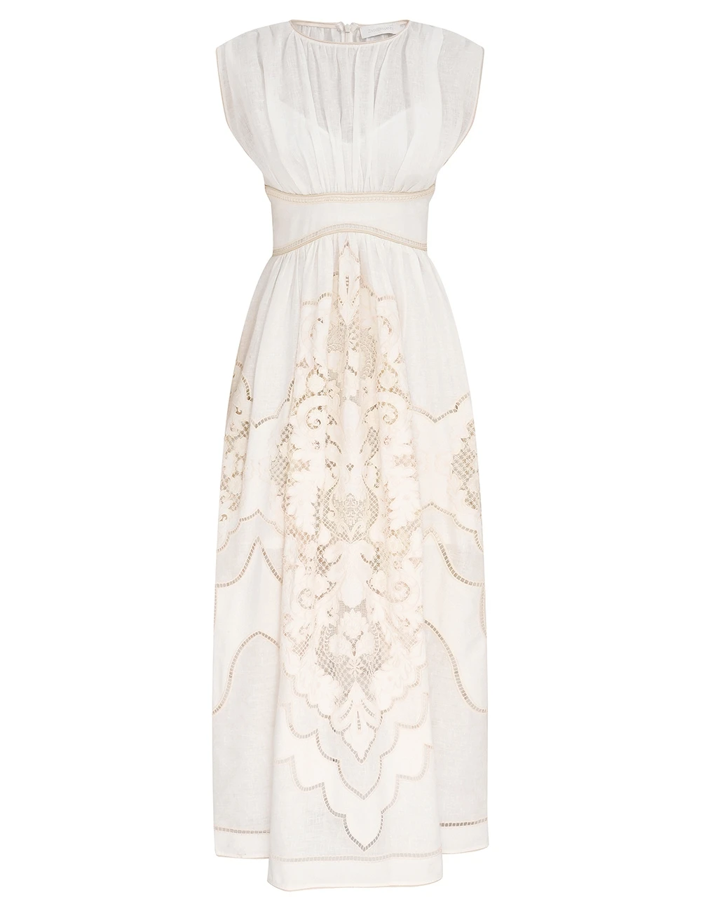 Zimmermann Daylight Waisted Dress | Ready to Wear 2025 Collection Coveti Elevate your elegance in this Zimmermann Dresses from the 2025 resort wear edit