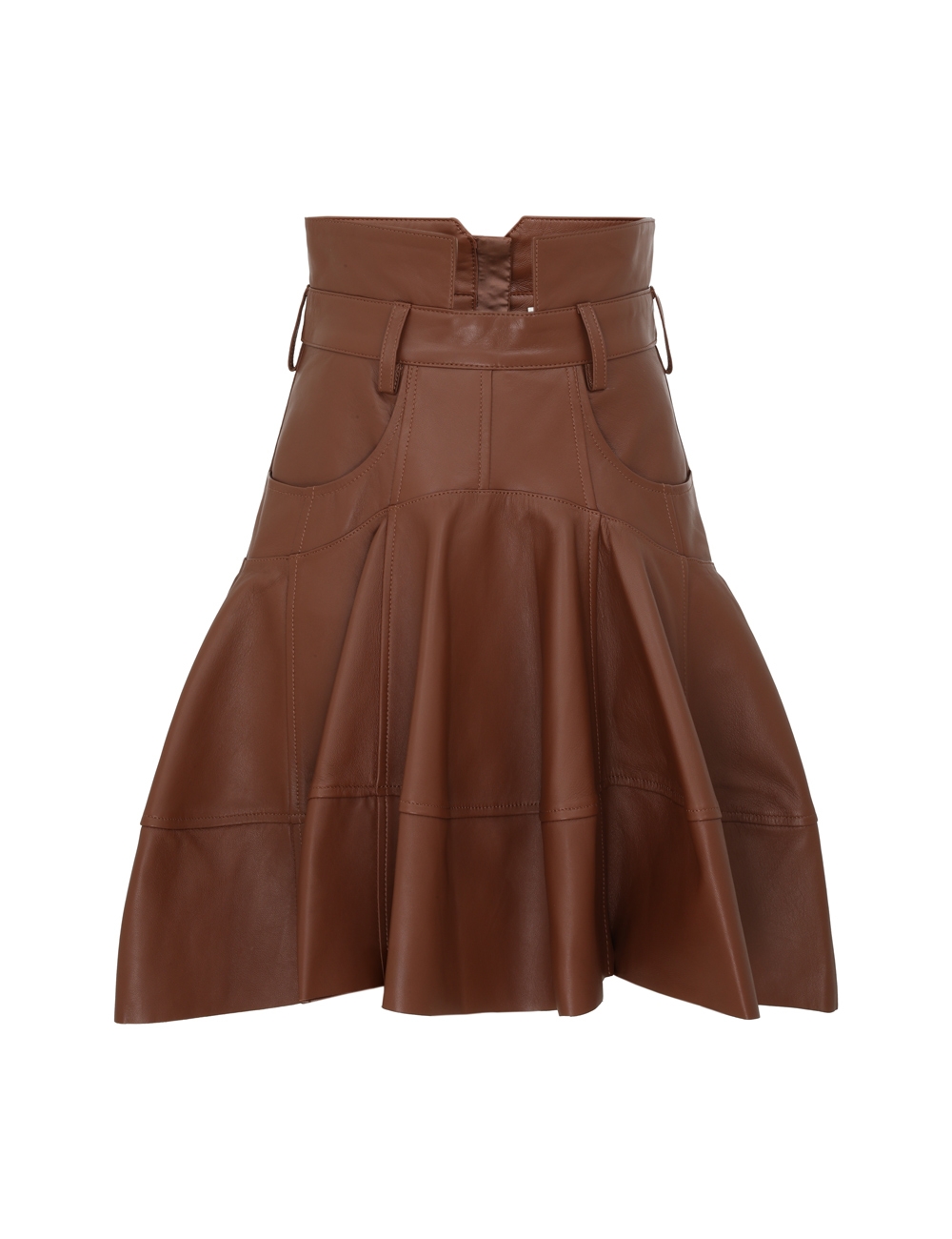 Zimmermann Hypnotic Leather Mini Skirt