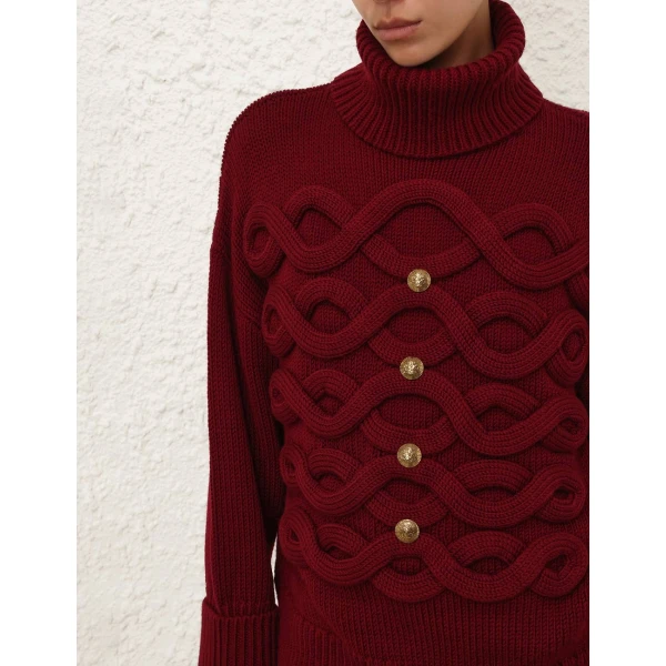 Elevate your elegance in this Zimmermann Knitwear   from the 2025 resort wear edit