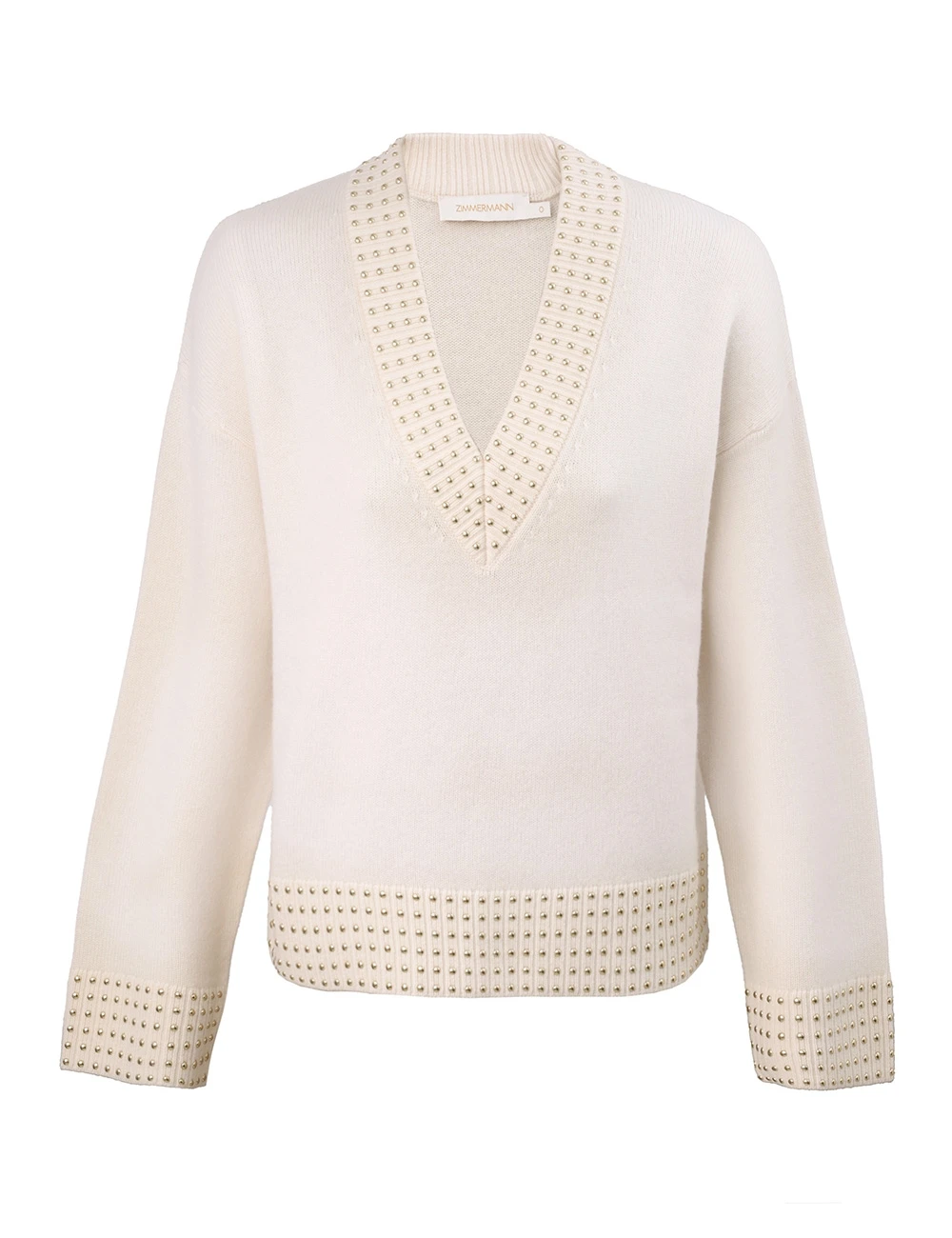 Zimmermann Rebellion Embellished Sweater | Ready to Wear 2025 Collection Coveti Elevate your elegance in this Zimmermann Knitwear from the 2025 resort wear edit