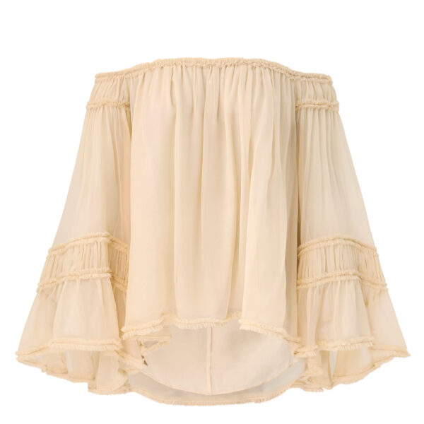 Elevate your elegance in this Zimmermann Tops   from the 2025 resort wear edit