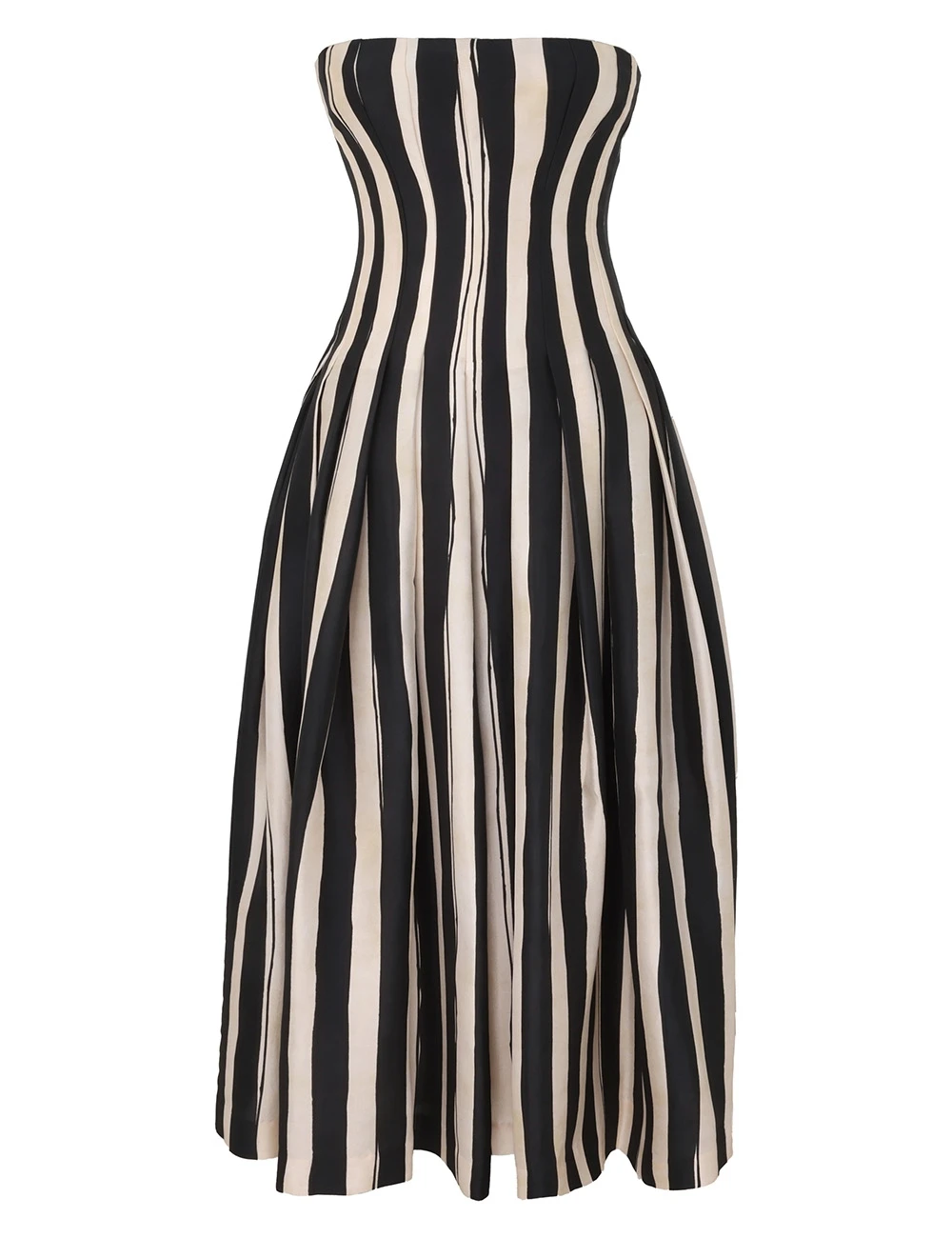 Zimmermann Rebellion Paint Stripe Gown | Ready to Wear 2025 Collection Coveti Elevate your elegance in this Zimmermann Dresses from the 2025 resort wear edit