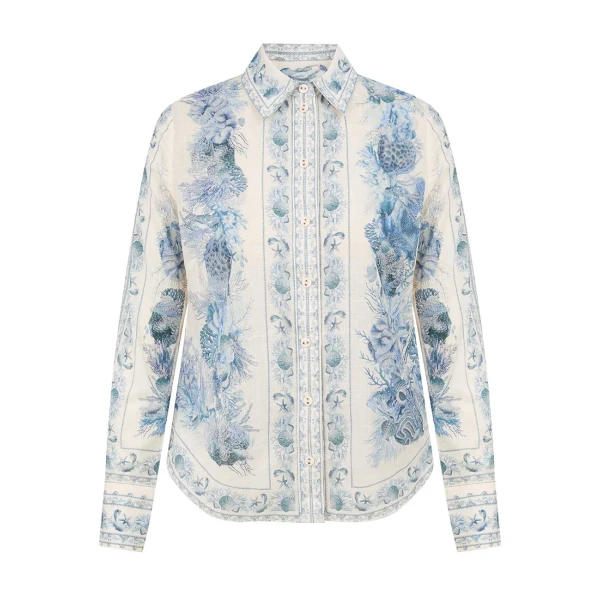 Elevate your elegance in this Zimmermann Tops   from the 2025 resort wear edit