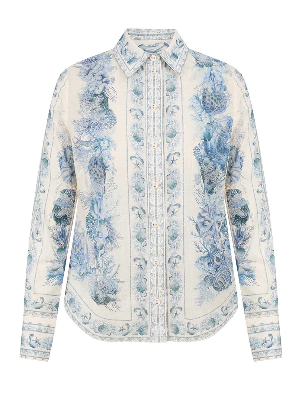 Zimmermann Wanderlust Body Shirt | Ready to Wear 2025 Collection Coveti Elevate your elegance in this Zimmermann Tops from the 2025 resort wear edit