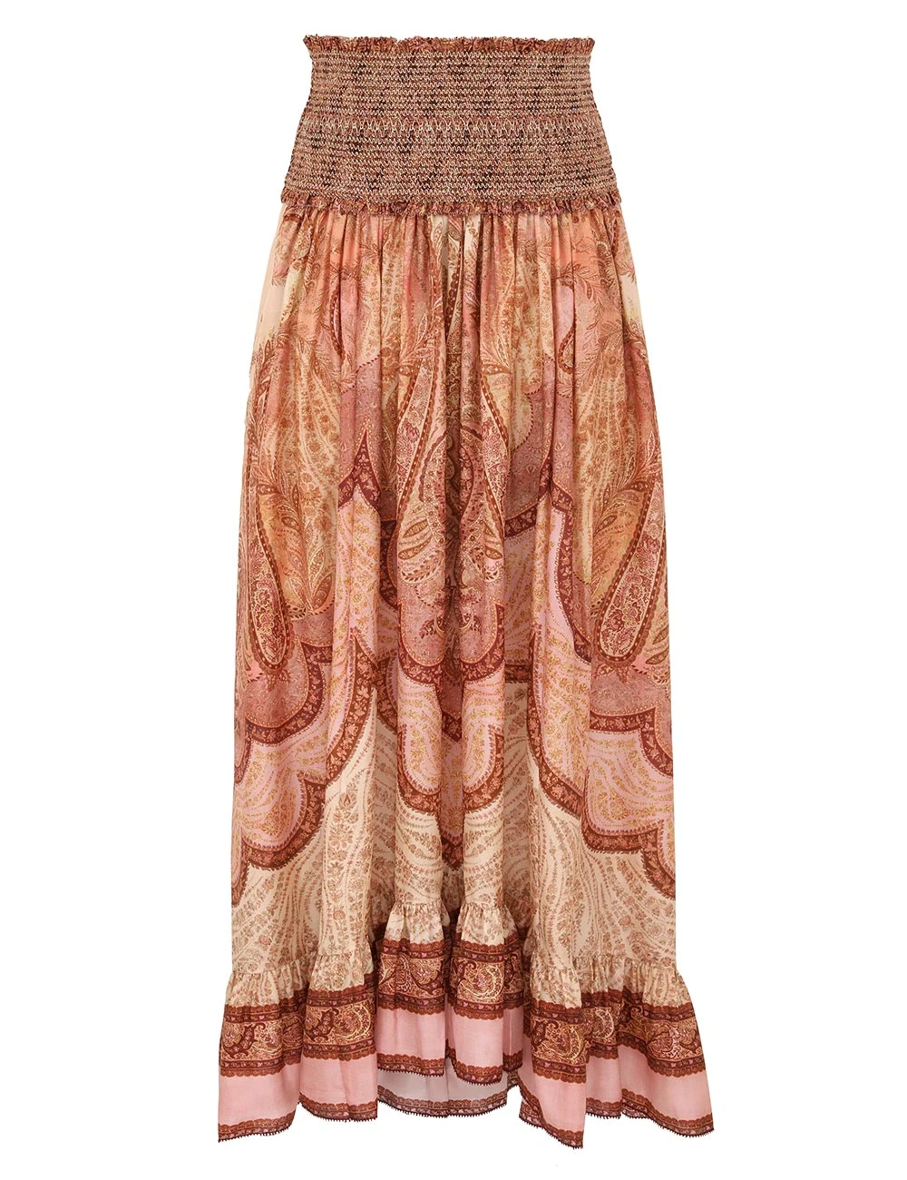 Zimmermann Wanderlust Frill Maxi Skirt | Ready to Wear 2025 Collection Coveti Elevate your elegance in this Zimmermann Skirts from the 2025 resort wear edit