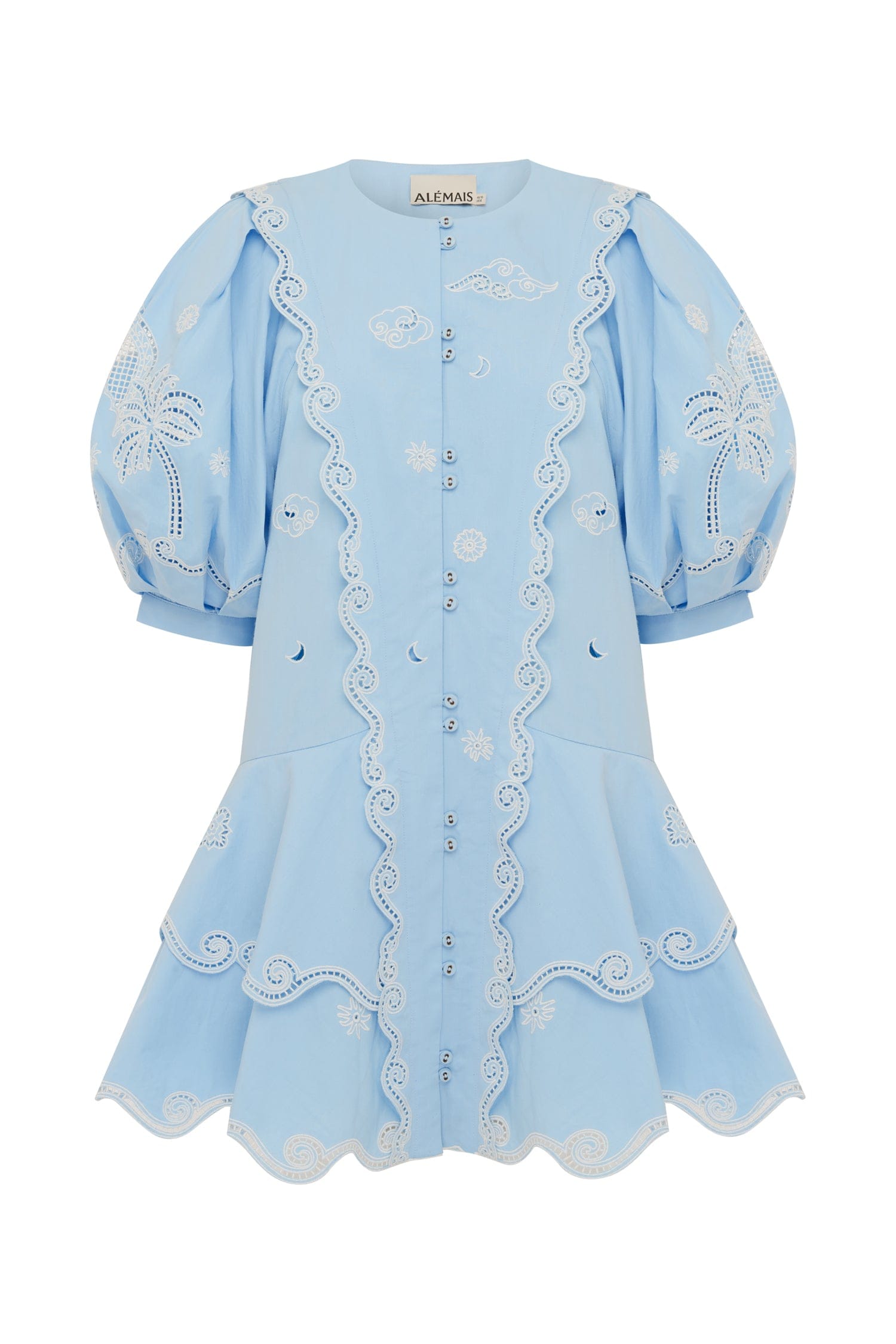 Alemais Maizy Embroidered Mini Dress