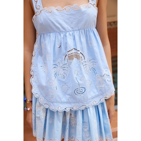Alemais Maizy Embroidered Skirt
