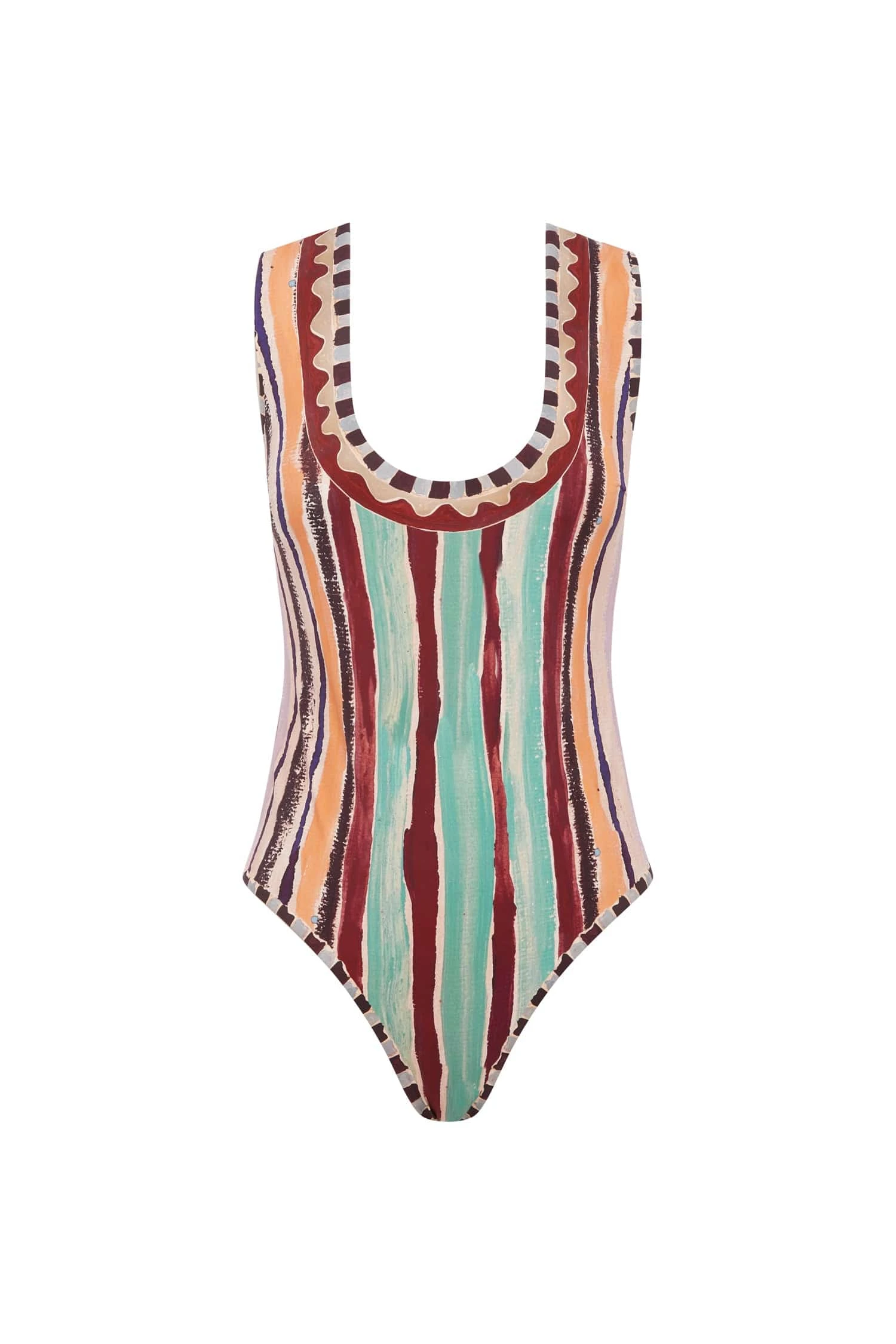 Alemais Michelle Scoop Neck One Piece | Ready to Wear Collection Coveti Elevate your elegance in this Alemais Beachwear from the resort wear edit