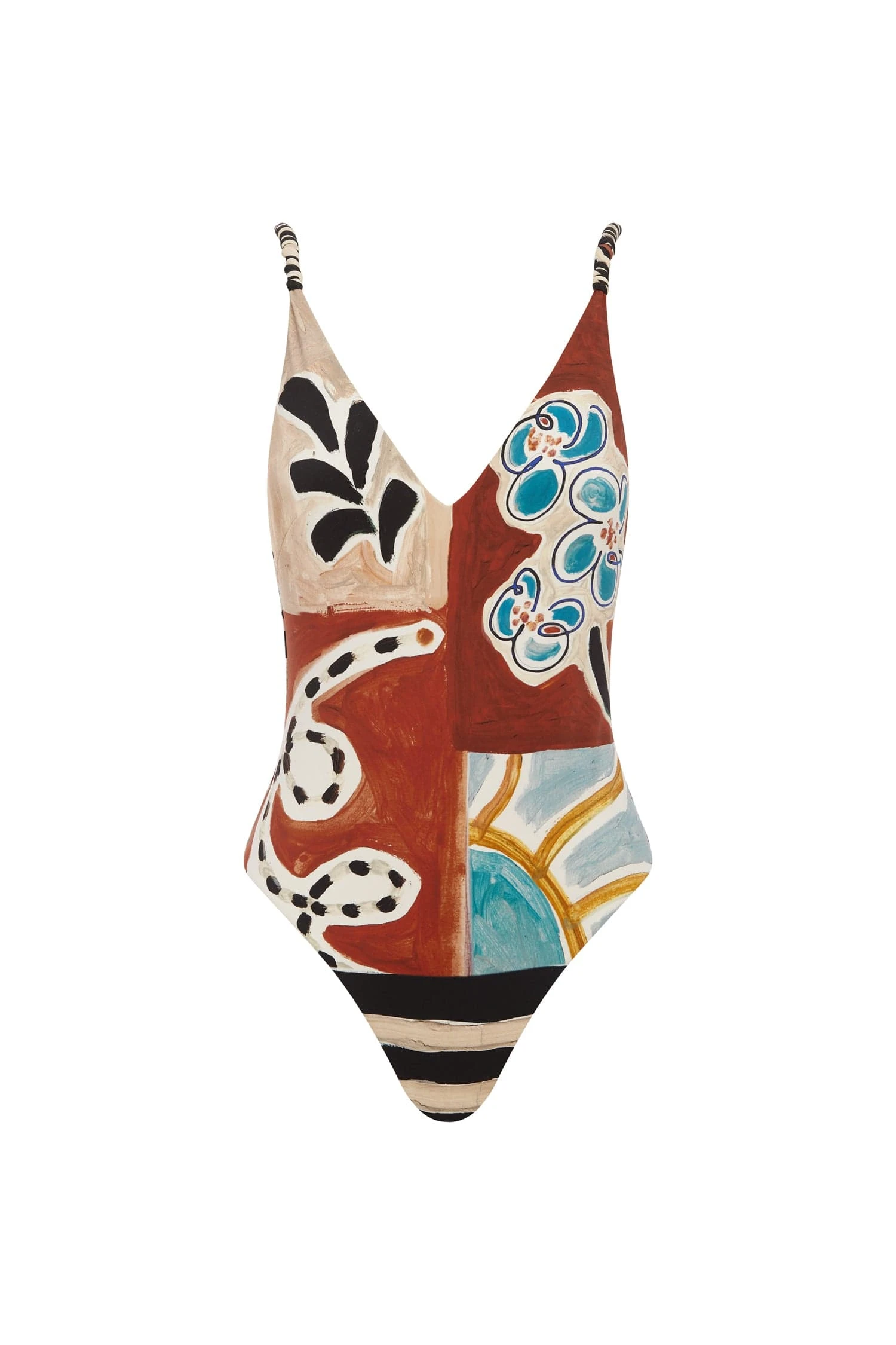 Alemais Michelle V Neck One Piece | Ready to Wear Collection Coveti Elevate your elegance in this Alemais Beachwear from the resort wear edit