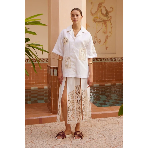 Elevate your elegance in this Alemais Tops from the resort wear edit