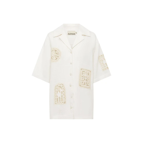 Elevate your elegance in this Alemais Tops from the resort wear edit