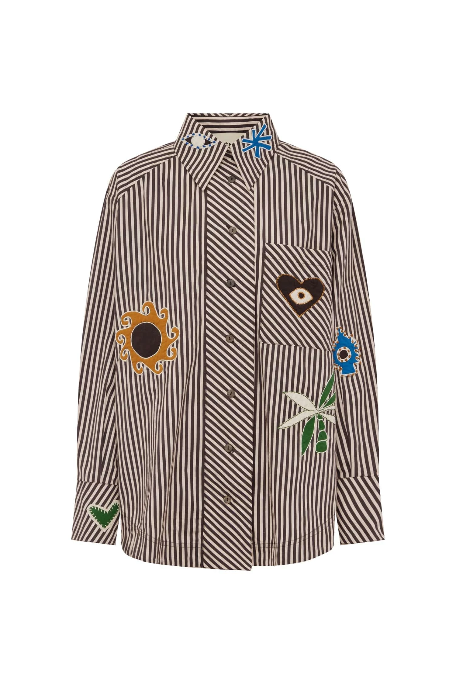 Alemais Sirocco Embroidered Shirt | Ready to Wear Collection Coveti Elevate your elegance in this Alemais Tops from the resort wear edit