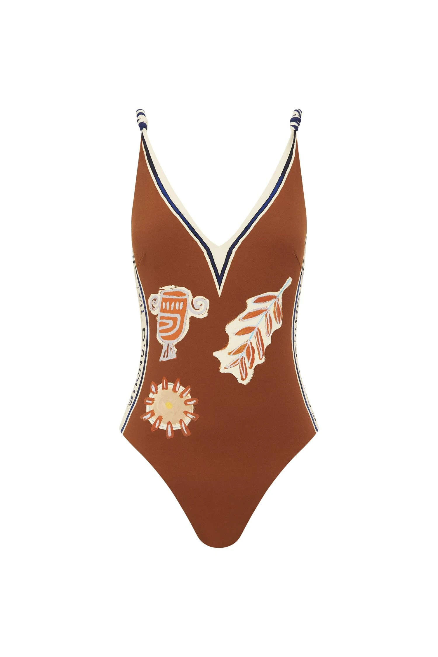 Alemais Soleil D'amour V Neck One Piece | Ready to Wear Collection Coveti Elevate your elegance in this Alemais Beachwear from the resort wear edit
