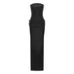 Alex Perry Strapless Drape Column in Leather Alex Perry strapless drape column gown in leather, sculptural red-carpet eveningwear
