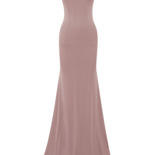 Alex Perry strapless gown in stretch mesh, a corseted red-carpet evening column