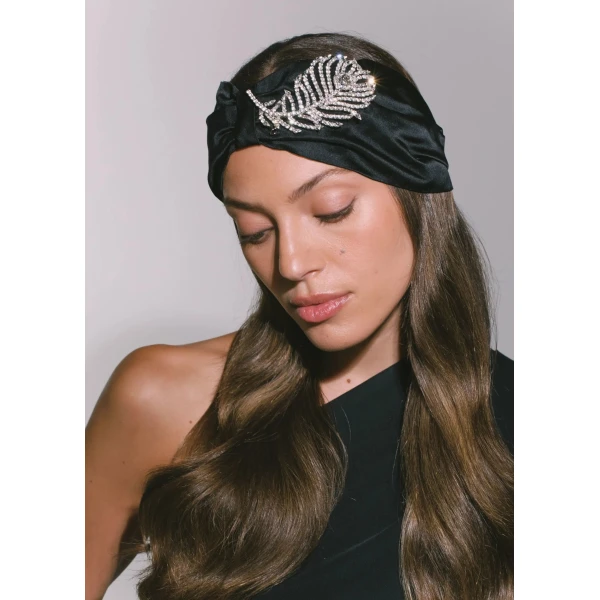 Jennifer Behr Plume Headwrap, view 2