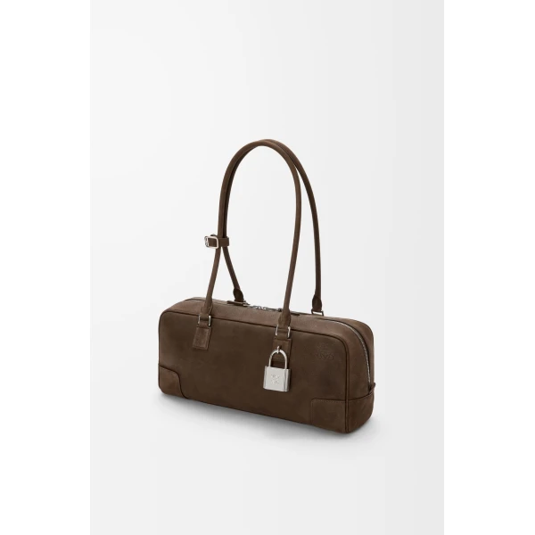 LOEWE Amazona 31 Cropped Bag In Grained Nubuck, view 4
