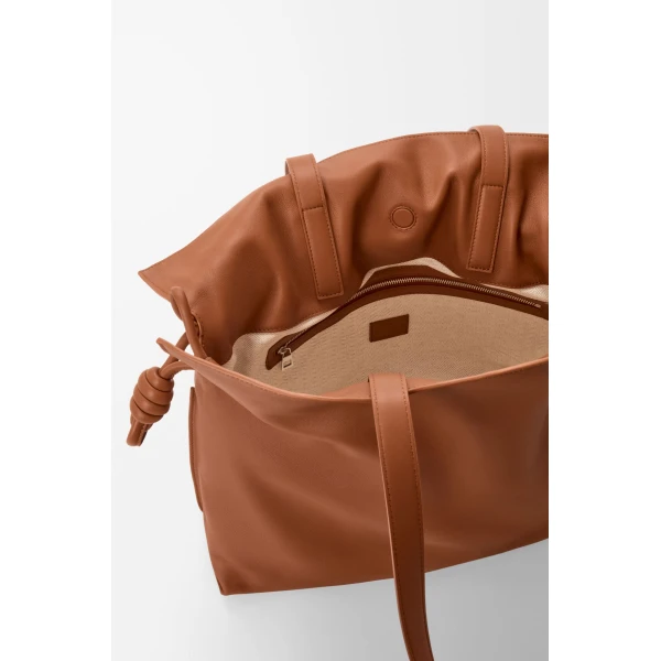 LOEWE Large Flamenco Clutch In Nappa Calfskin, view 5